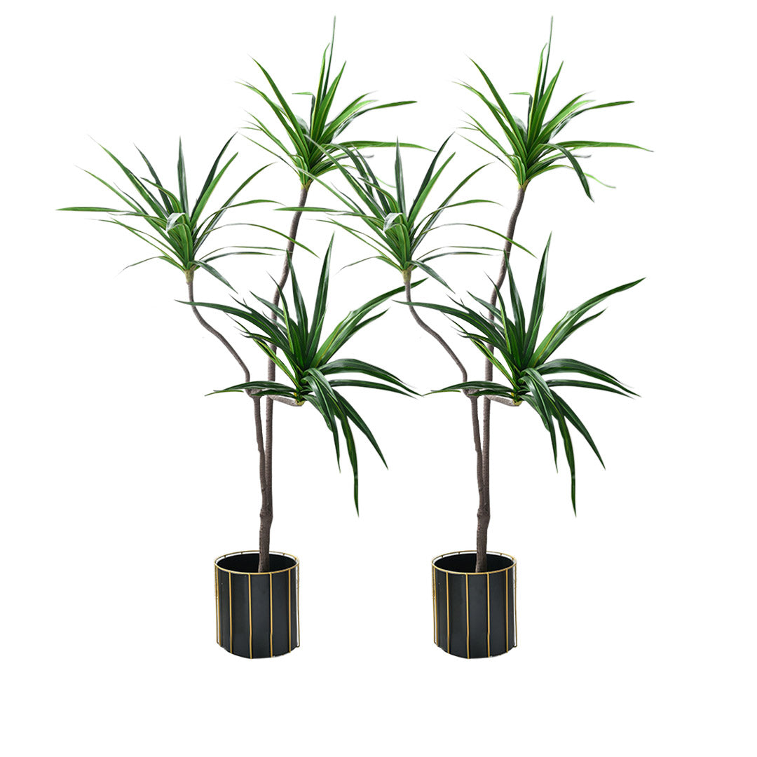 SOGA 2X 180cm Green Artificial Indoor Brazlian Iron Tree Fake Plant Decorative 3 Heads • LUZ-APlantFHBS18090X2