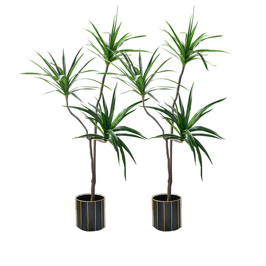 SOGA 2X 180cm Green Artificial Indoor Brazlian Iron Tree Fake Plant Decorative 3 Heads • LUZ-APlantFHBS18090X2