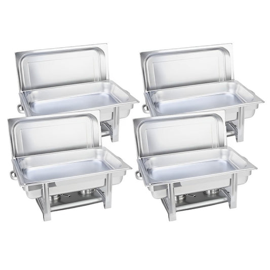 SOGA 4X Stainless Steel Chafing Single Tray Catering Dish Food Warmer • LUZ-ChafingDish56081X4