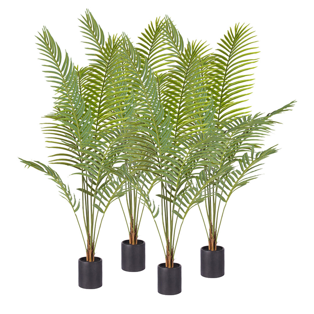 SOGA 4X 180cm Green Artificial Indoor Rogue Areca Palm Tree Fake Tropical Plant Home Office Decor • LUZ-APlant1806X4