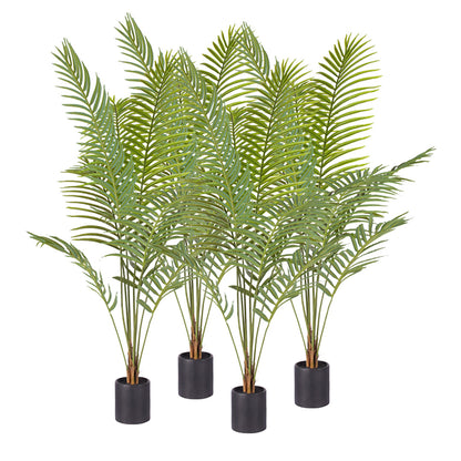 SOGA 4X 180cm Green Artificial Indoor Rogue Areca Palm Tree Fake Tropical Plant Home Office Decor • LUZ-APlant1806X4