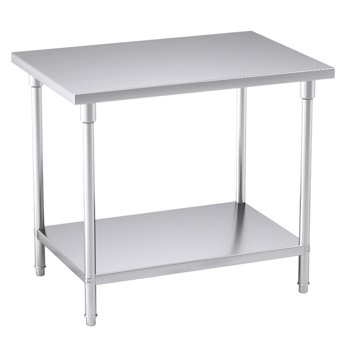 SOGA 100*70*85cm Commercial Catering Kitchen Stainless Steel Prep Work Bench • LUZ-WorkBenchSS2008100CM