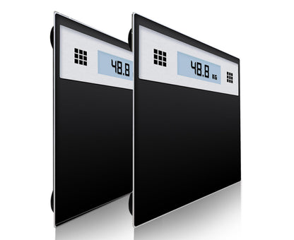 SOGA 2X 180kg Electronic Talking Scale Weight Fitness Glass Bathroom Scale LCD Display Stainless • LUZ-TalkingScaleStainlessX2