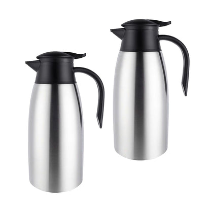 SOGA 2X 2.0L Silver Color 3-Layer Stainless Steel Vacuum Durable Thermal Flask • LUZ-BottleWKE15X2