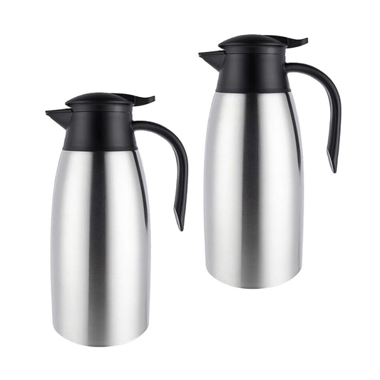 SOGA 2X 2.0L Silver Color 3-Layer Stainless Steel Vacuum Durable Thermal Flask • LUZ-BottleWKE15X2