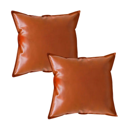 SOGA 2X 45cm Light Luxury Urban Simulated Leather Wide Edge Throw Pillow • LUZ-FrenchCushion237X2