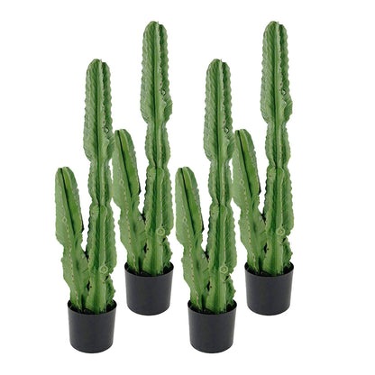 SOGA 4X 95cm Green Artificial Indoor Cactus Tree Fake Plant Simulation Decorative 2 Heads • LUZ-APlantFH9502X4