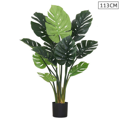 SOGA 113cm Artificial Indoor Potted Turtle Back Fake Decoration Tree Flower Pot Plant • LUZ-APlantFHGP11310