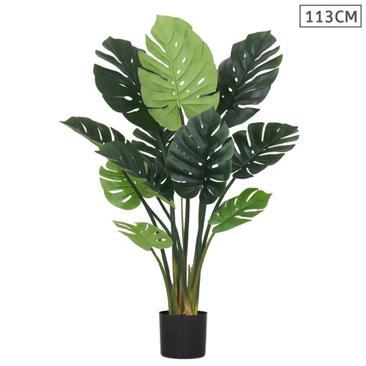 SOGA 113cm Artificial Indoor Potted Turtle Back Fake Decoration Tree Flower Pot Plant • LUZ-APlantFHGP11310