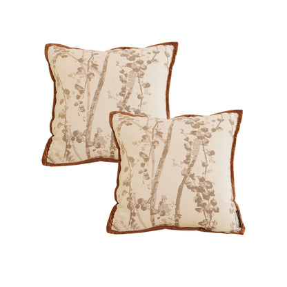 SOGA 2X 45cm Painting Retro Tree flower Bird Cotton Linen Home Decor Pillow Case Cushion Throw Pillow • LUZ-FrenchCushion222X2
