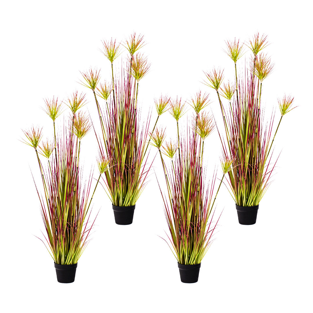 SOGA 4X 120cm Green Artificial Indoor Potted Papyrus Plant Tree Fake Simulation Decorative • LUZ-APlantFH60152X4