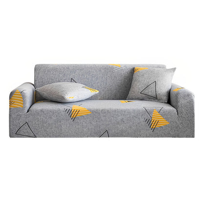 SOGA 4-Seater Geometric Print Sofa Cover Couch Protector High Stretch Lounge Slipcover Home Decor • LUZ-SofaCov216