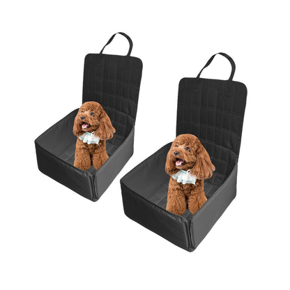 SOGA 2X Black Car Pet Sitting Bag Breathable Safety Travel Portable Carrier Pouch Travel Essentials • LUZ-CarPetBag070X2