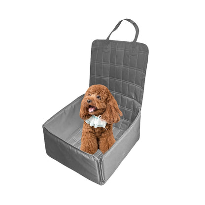 SOGA Grey Car Pet Sitting Bag Breathable Safety Travel Portable Carrier Pouch Travel Essentials • LUZ-CarPetBag071