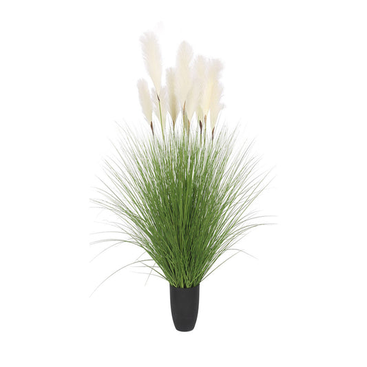 SOGA 110cm Artificial Indoor Potted Reed Bulrush Grass Tree Fake Plant Simulation Decorative • LUZ-APlantFH6022