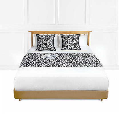SOGA 1.5m Bed Light Luxury Mottled Bed Banner Vintage Scarf Runner Bedding Tail Pad Flag For Home Hotel Set of 3 • LUZ-BedFlagS80