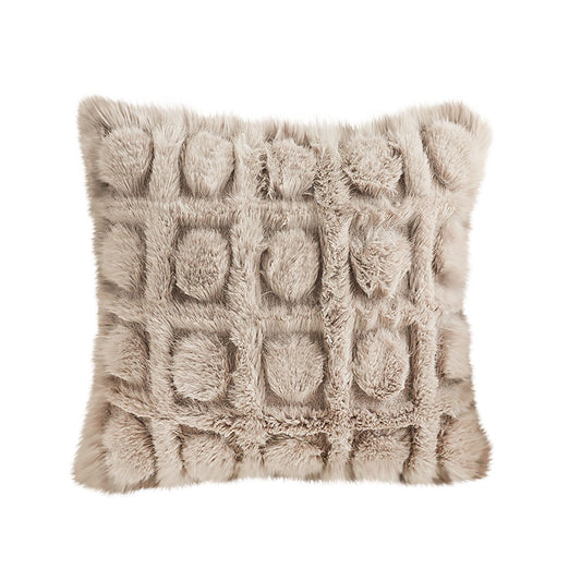 SOGA 45cm Wabi-sabi Herringbone Plush Square Throw  Pillow • LUZ-FrenchCushion266