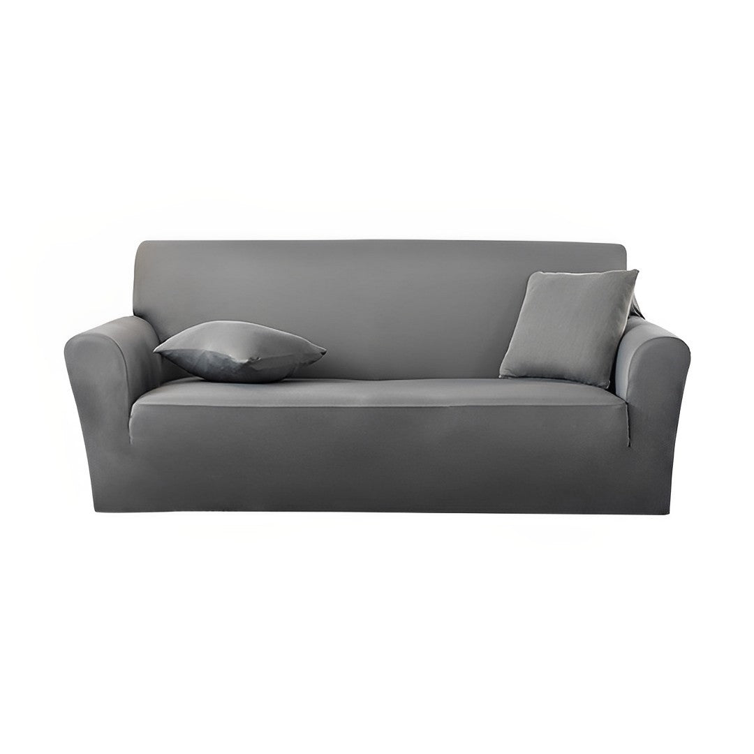 SOGA 4-Seater Grey Sofa Cover Couch Protector High Stretch Lounge Slipcover Home Decor • LUZ-SofaCov212