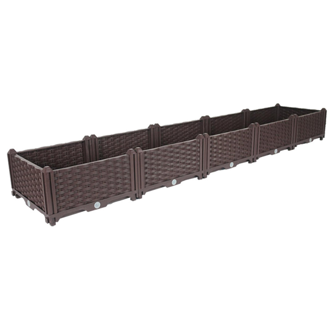 SOGA 200cm Raised Planter Box Vegetable Herb Flower Outdoor Plastic Plants Garden Bed • LUZ-PlantBox5A