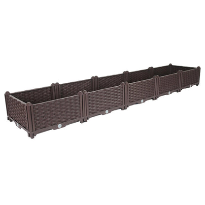 SOGA 200cm Raised Planter Box Vegetable Herb Flower Outdoor Plastic Plants Garden Bed • LUZ-PlantBox5A