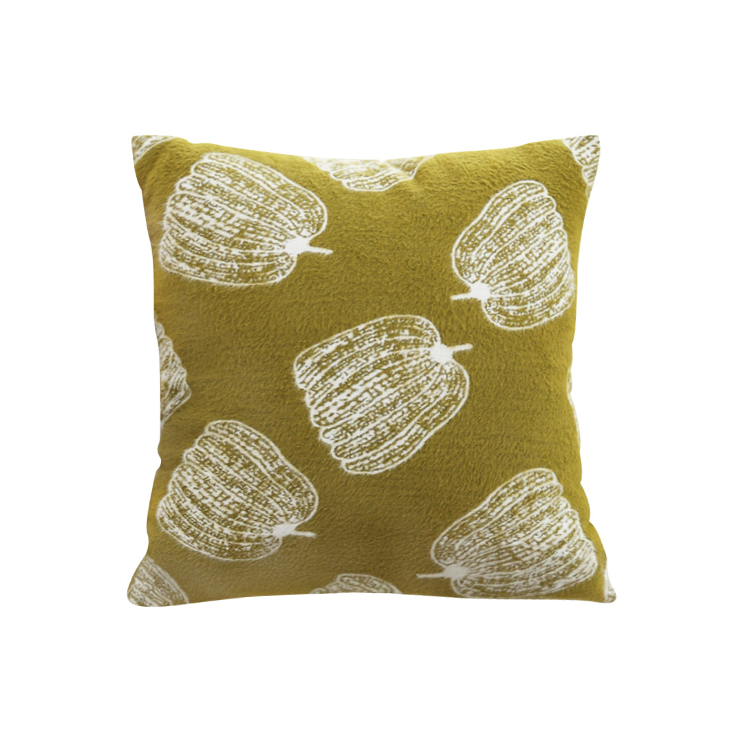 SOGA 50cm Throw Pillow Green Autumn Harvest Pumpkin Print Home Decor • LUZ-FrenchCushion330