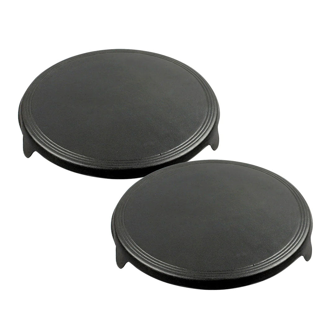 SOGA 2X 33CM Reversible Round Cast Iron Induction Crepes Pan Baking Cookie Pancake Pizza Bakeware • LUZ-ZPai052AX2
