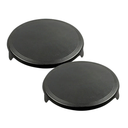 SOGA 2X 33CM Reversible Round Cast Iron Induction Crepes Pan Baking Cookie Pancake Pizza Bakeware • LUZ-ZPai052AX2