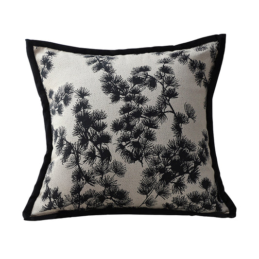 SOGA 45cm Throw Pillow Black and White Wide Border Square Pillow Stylish Decorative Cushion Living Room LUZ-FrenchCushion304