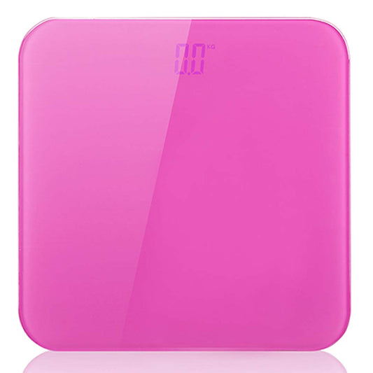 SOGA 180kg Digital Fitness Weight Bathroom Gym Body Glass LCD Electronic Scales Pink • LUZ-BodyWeightScalePink