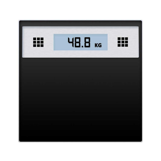 SOGA 180kg Electronic Talking Scale Weight Fitness Glass Bathroom Scale LCD Display Stainless LUZ-TalkingScaleStainless