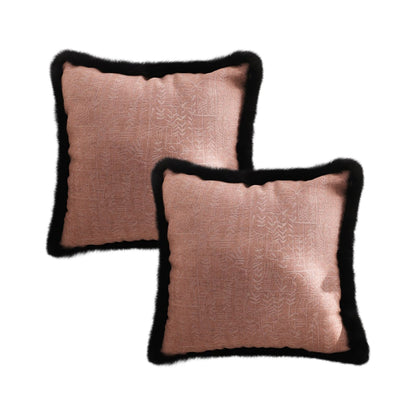 SOGA 2X 50cm Mid-century Style Raised Embroidery Texture Edged Square Throw Pillow • LUZ-FrenchCushion210X2