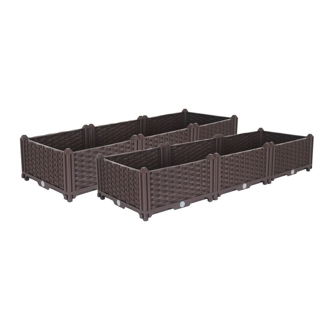 SOGA 2X 120cm Raised Planter Box Vegetable Herb Flower Outdoor Plastic Plants Garden Bed • LUZ-PlantBox3AX2