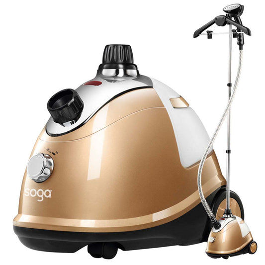 SOGA Garment Steamer Portable Cleaner Steam Iron Gold • LUZ-GarmentRoundGold