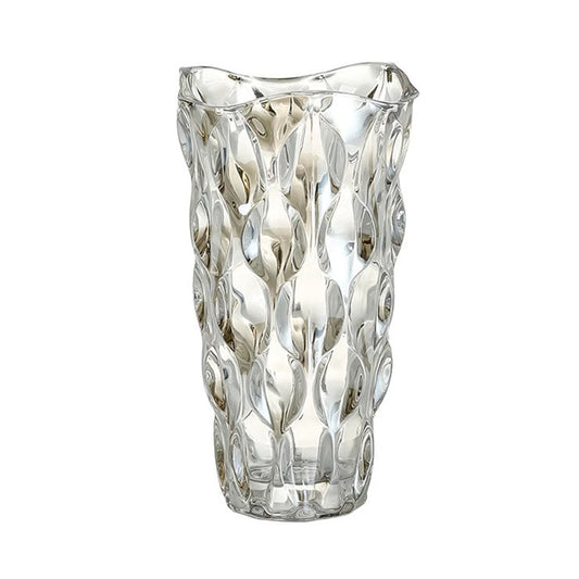 SOGA 29cm Glass Clear Vase Crystal VASE Thick Modern Home Decor • LUZ-GVaseClear29