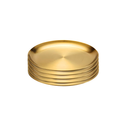 SOGA 14cm Premium Gold Grilling Plate  Durable, Heat Resistant Perfect for BBQs and Outdoor Cooking Kitchen Essential • LUZ-VICPlate57