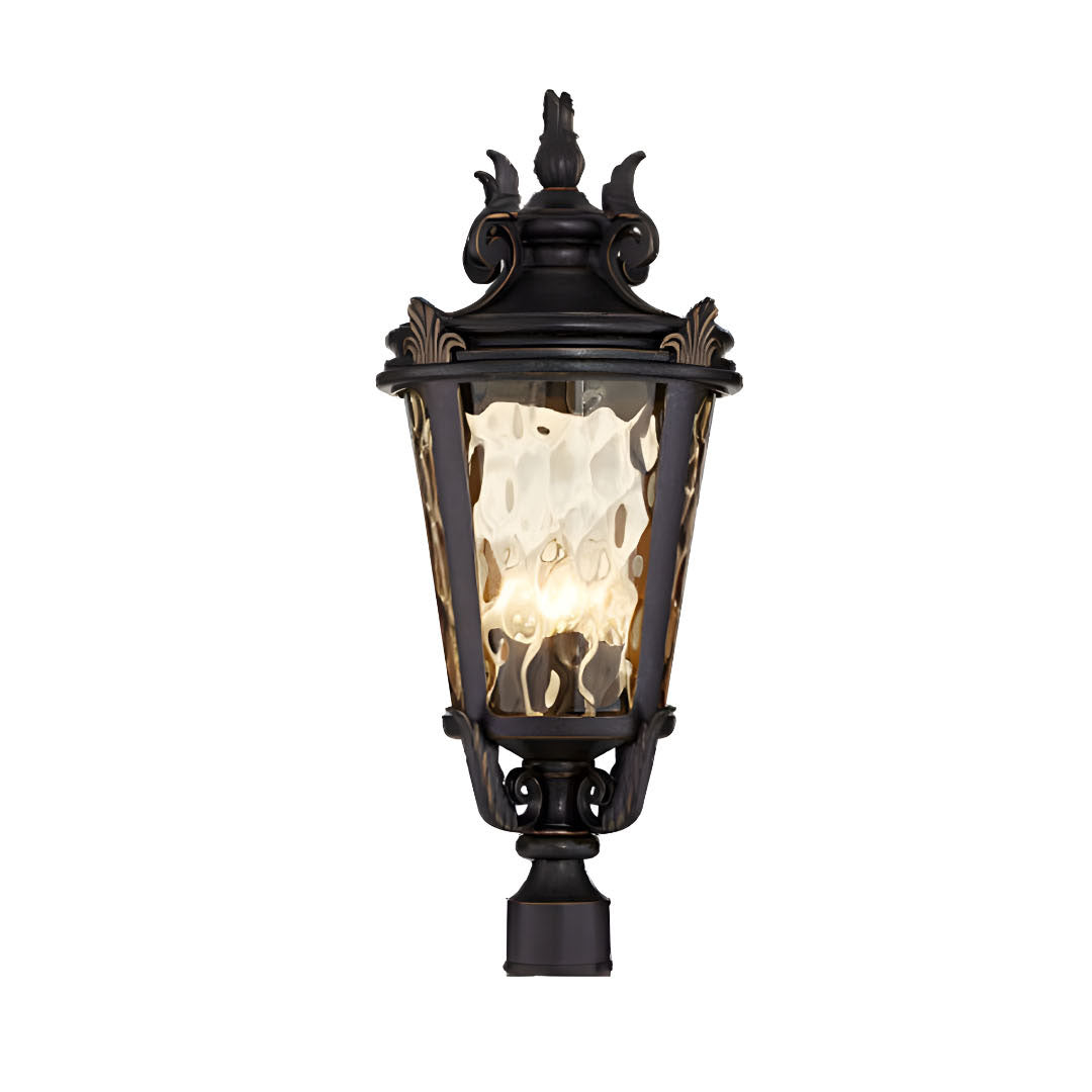 Vintage Lantern  63.5cm Outdoor Post Lantern Light Classic Charm Elegant Patio Antique Inspired Outdoor Lighting • LUZ-Lamp584StandMed