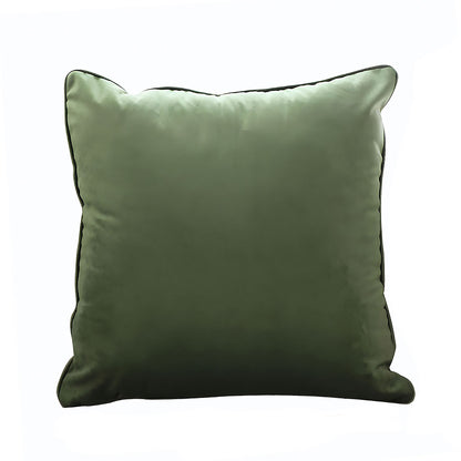 SOGA 45cm Subtle Army Green Foliage Velvet Square Throw Pillow • LUZ-FrenchCushion258