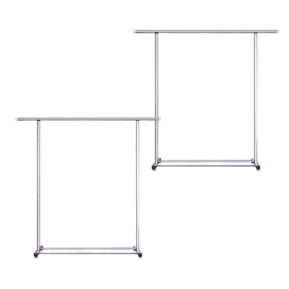 SOGA 2X 180cm Stainless Steel Floor-Standing Clothes Rack - Durable and Space-Saving Laundry Organizer • LUZ-BSXG2521X2