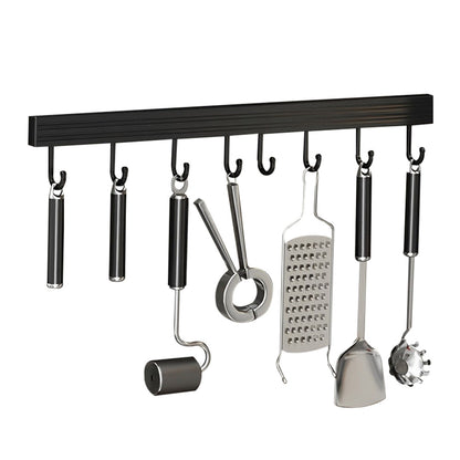 SOGA 41cm Wall Mounted Kitchen Utensil Storage Rack Space-Saving Spatula Organiser with Durable Hooks • LUZ-TAN1026
