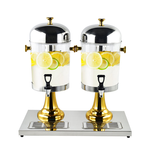 SOGA 16L Dual Stainless Steel Dispenser Beverage Juicer Transparent Commercial Drink Container Jug • LUZ-VICDispenser5708