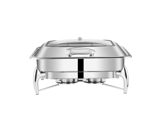 SOGA Stainless Steel Rectangular Chafing Dish Tray Buffet Cater Food Warmer Chafer with Top Lid • LUZ-ChafingDish2103