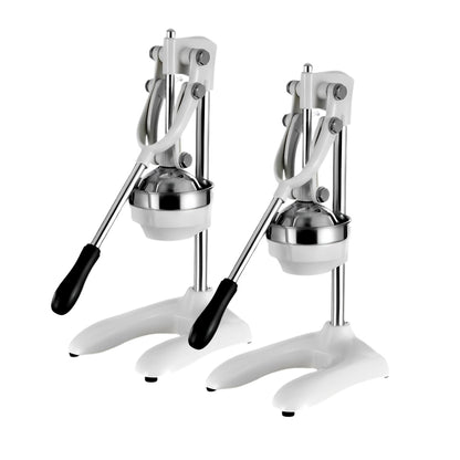 SOGA 2X Stainless Steel Manual Juicer Hand Press Juice Extractor Squeezer Lemon Orange Citrus White • LUZ-JuicerStainlessSteel121X2