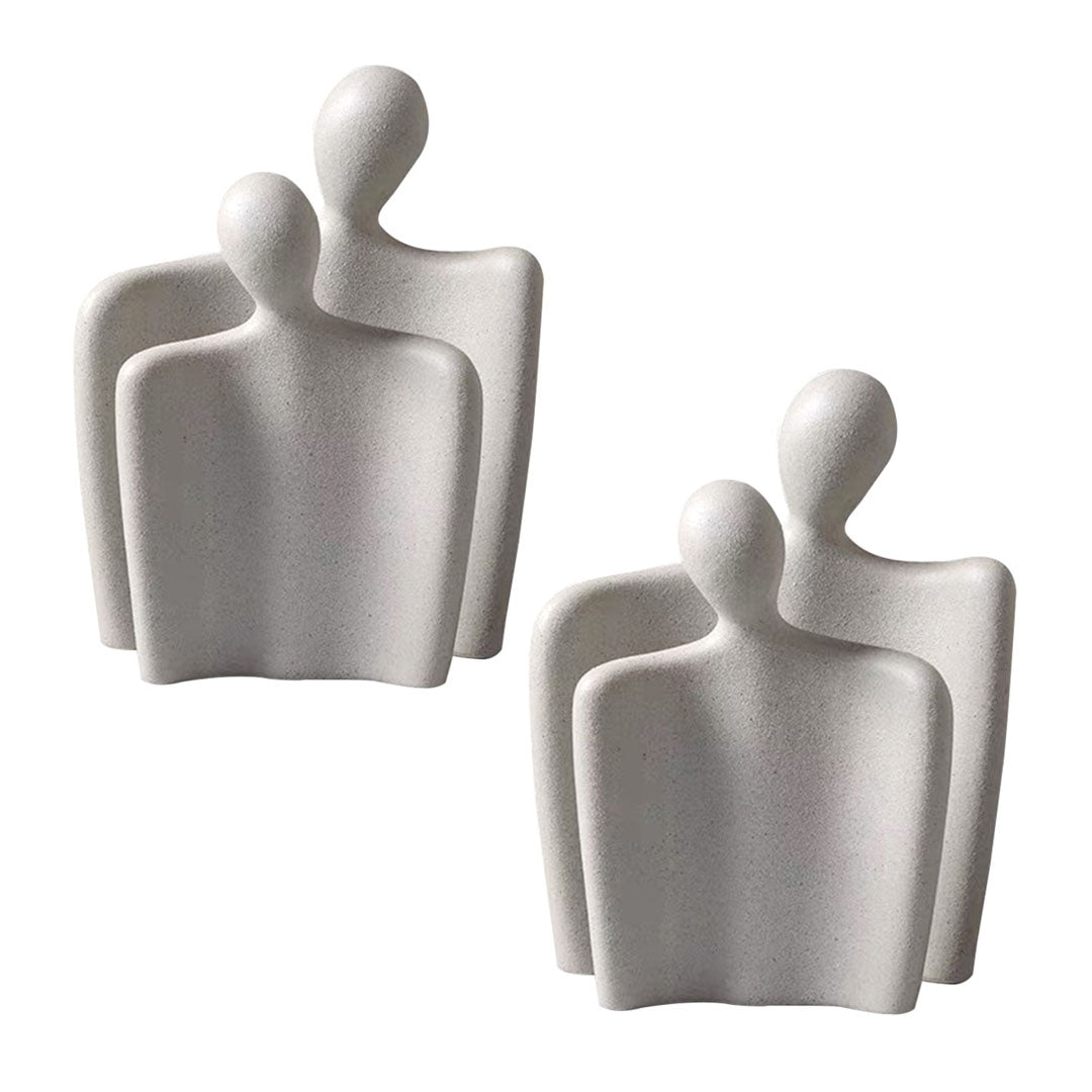 SOGA 2X Ornament Set of 2 Abstract Human Figurine Sculptures Minimalist Modern Art Statues for Home Décor • LUZ-Ornament2948X2
