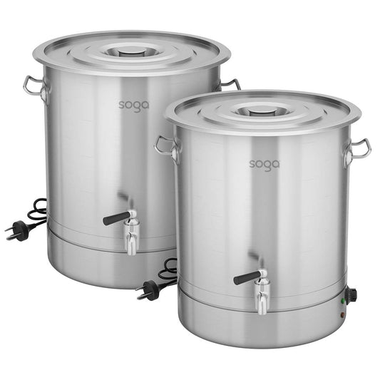 SOGA 2X 33L Stainless Steel URN Commercial Water Boiler 2200W • LUZ-Urn843X2
