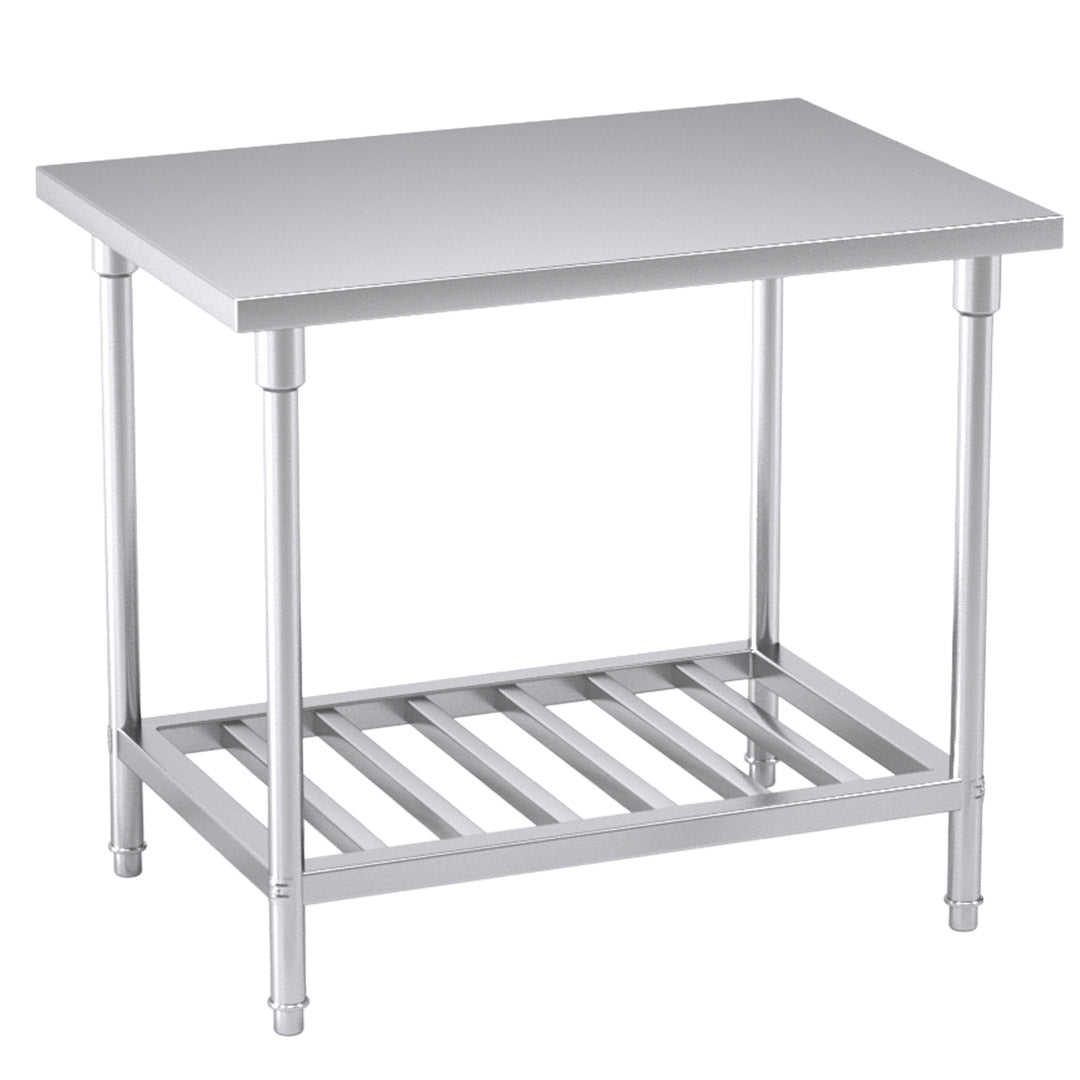 SOGA 100*70*85cm Commercial Catering Kitchen Stainless Steel Prep Work Bench • LUZ-WorkBenchSS2031100CM