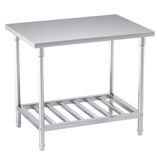 SOGA 100*70*85cm Commercial Catering Kitchen Stainless Steel Prep Work Bench • LUZ-WorkBenchSS2031100CM