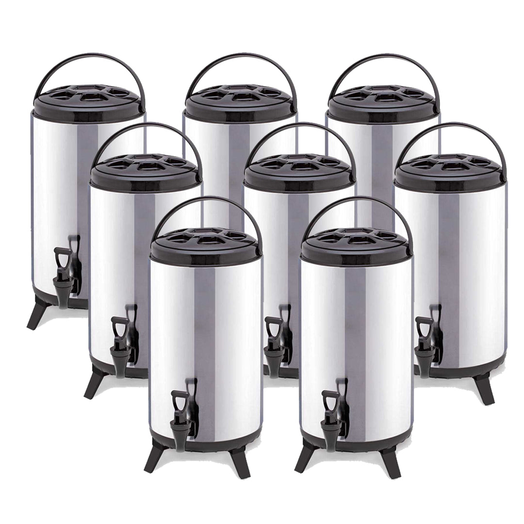 SOGA 8X 18L Portable Insulated Cold/Heat Coffee Tea Beer Barrel Brew Pot With Dispenser • LUZ-BeverageDispenser18LX8