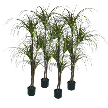 SOGA 4X 150cm Artificial Dracaena Plant Fake Potted, Simulation Tree Fake Plant Home Decor • LUZ-APlantFHL1504X4