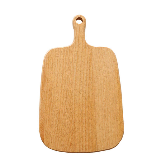 SOGA 26cm Brown Rectangle Wooden Serving Tray Chopping Board Paddle with Handle Home Decor • LUZ-WodF601