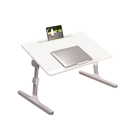 SOGA 60X40cm White Small Laptop Bed Portable Foldable Study Table Adjustable • LUZ-BedTableA9